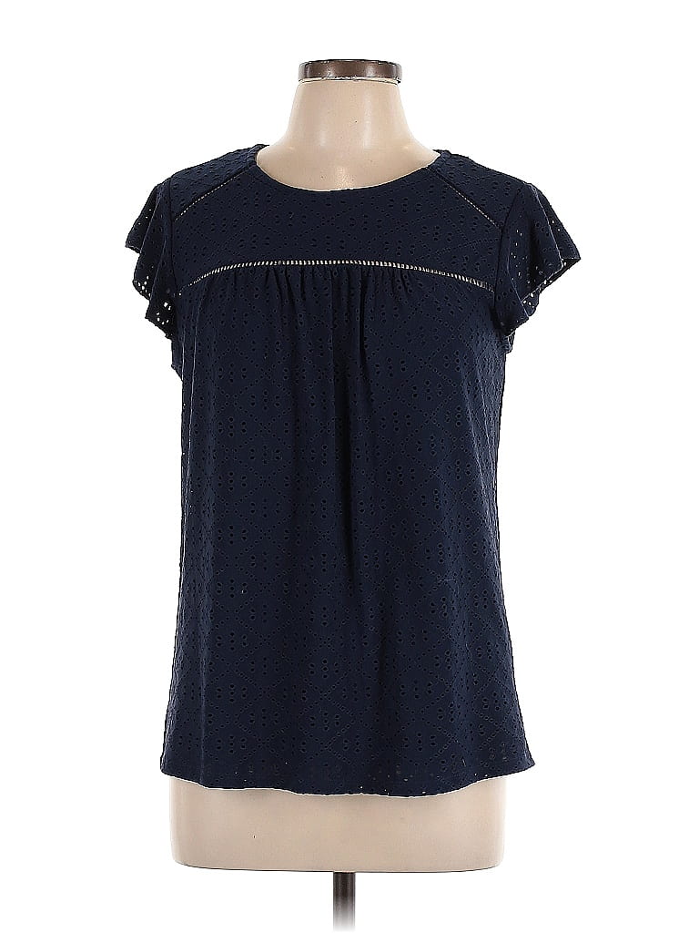Adrianna Papell Blue Sleeveless T-Shirt Size L - photo 1