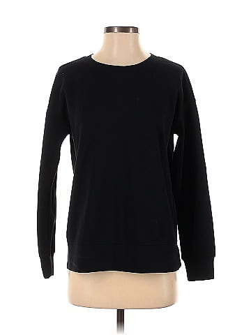 Mondetta Color Block Solid Black Pullover Sweater Size S 75 off