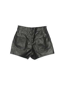 Madewell Faux Leather Shorts (view 2)