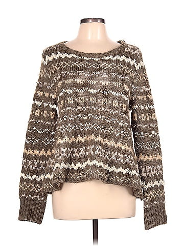 Free people chevron on sale sweater