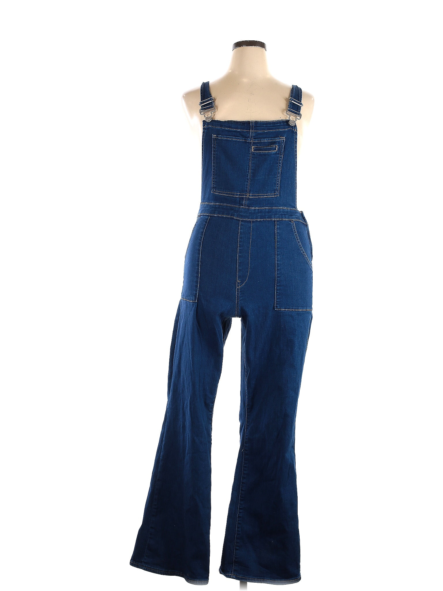 Gap Solid Blue Overalls Size XL 20 off ThredUp