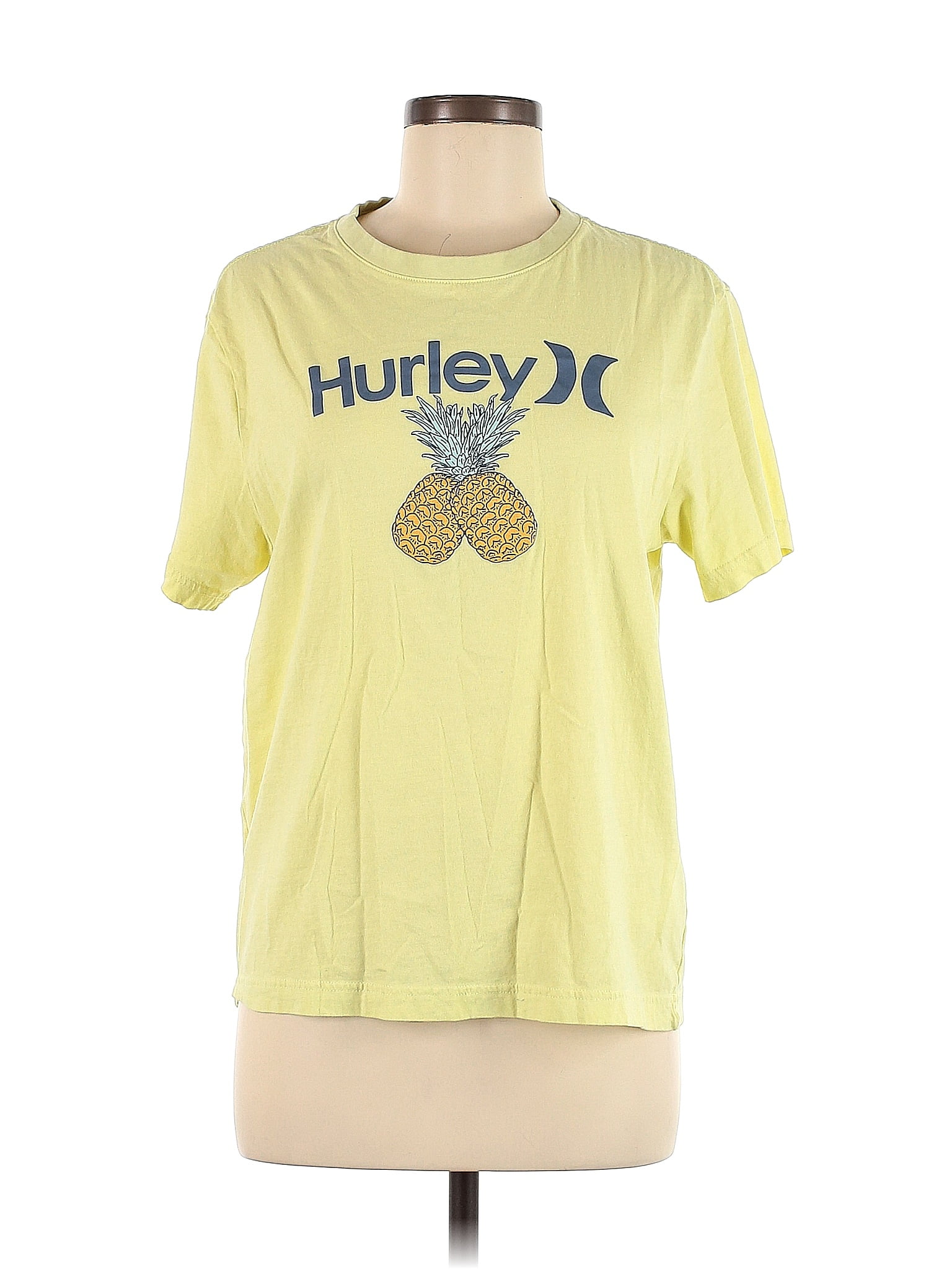 yellow hurley shirt