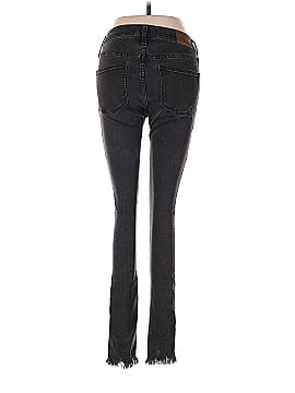 Madewell Tall 9" Mid-Rise Skinny Jeans in Berkeley Black: Button-Through Edition (view 2)