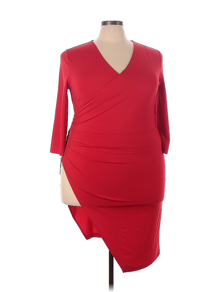ELOQUII Red Long Sleeve Top Size 18 (Plus) - photo 1