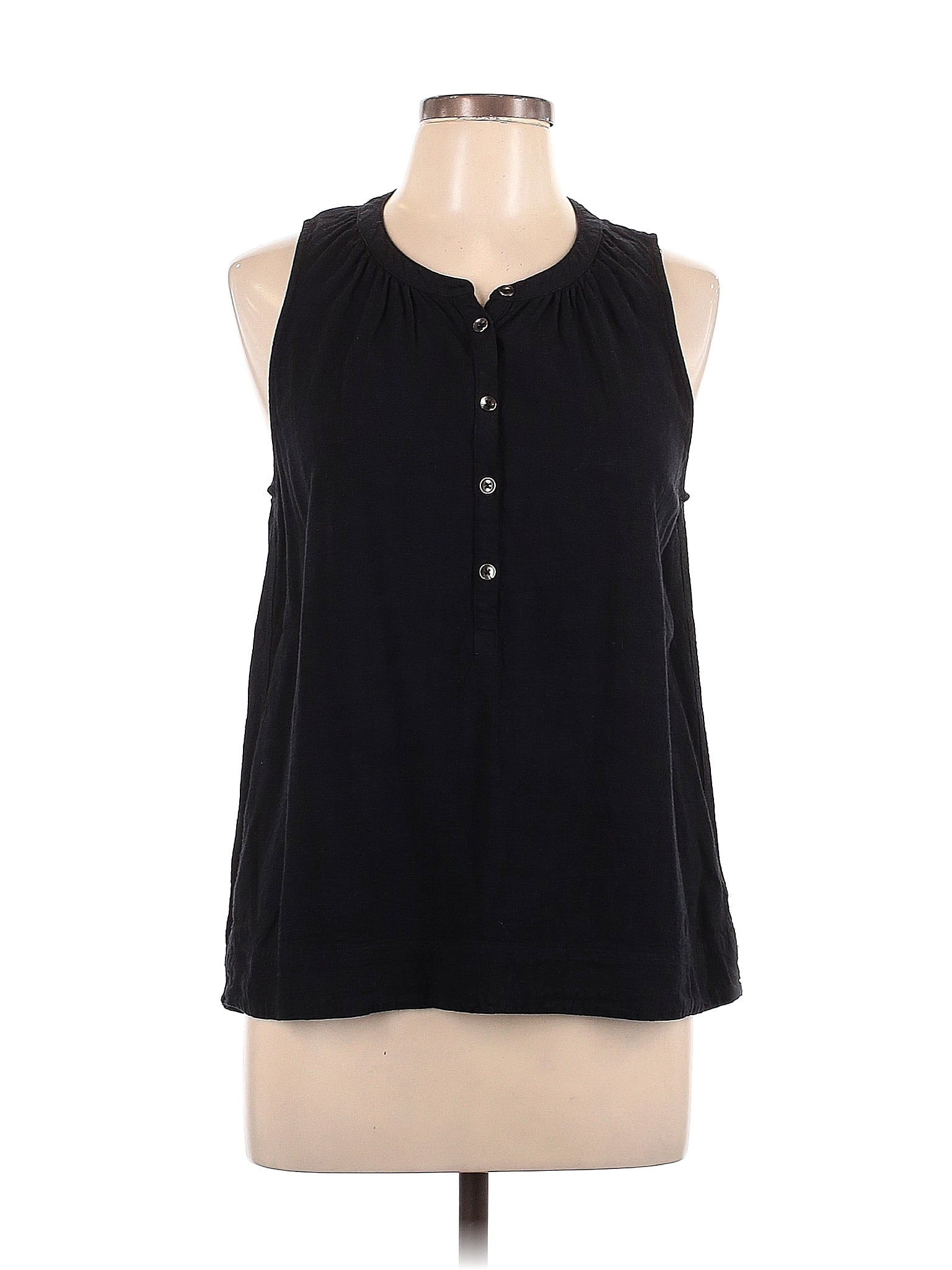 Splendid Top Splendid Polka Dots Black Sleeveless Top Size L - 73% off | ThredUp