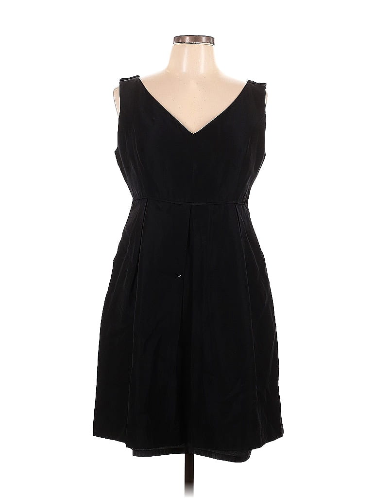 J.Crew Solid Black Casual Dress Size 12 - 71% off | ThredUp