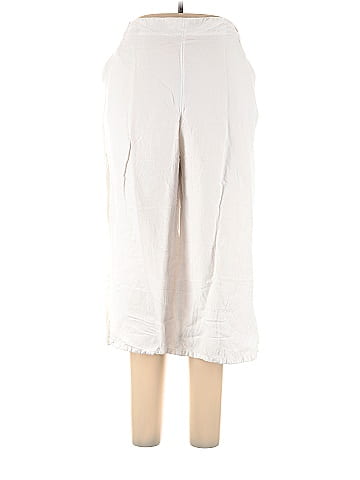 J jill clearance white linen pants