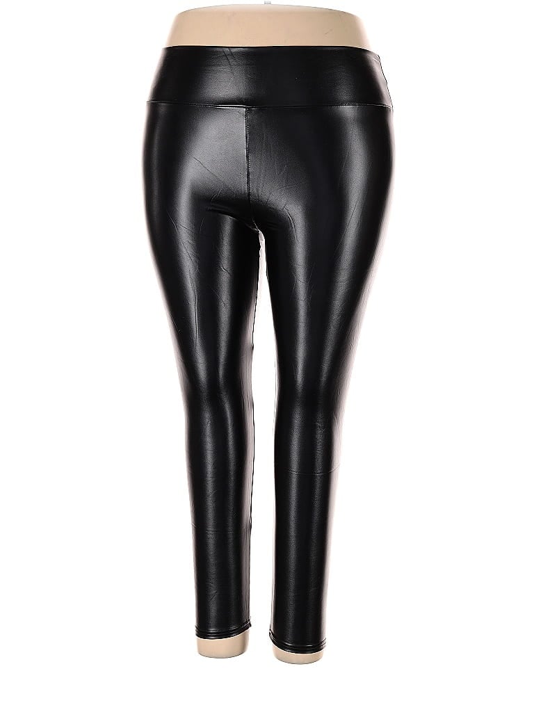 Unbranded Black Faux Leather Pants Size 4X (Plus) - photo 1