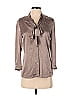 Burberry Brown 3/4 Sleeve Silk Top Size 2 - photo 1