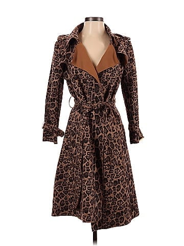 Few moda 2025 leopard trench coat