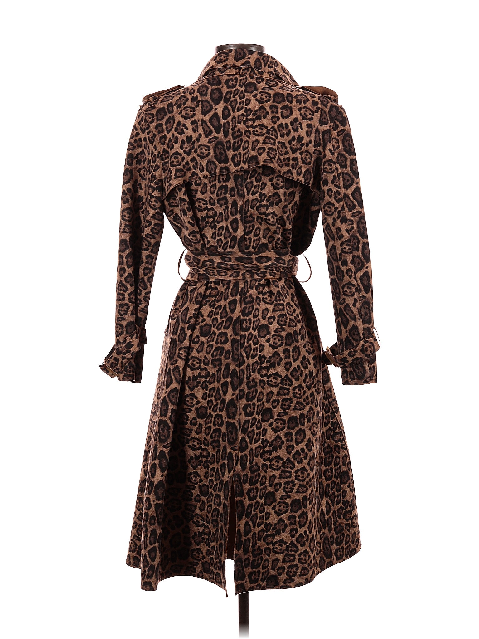 Few moda leopard trench coat sale