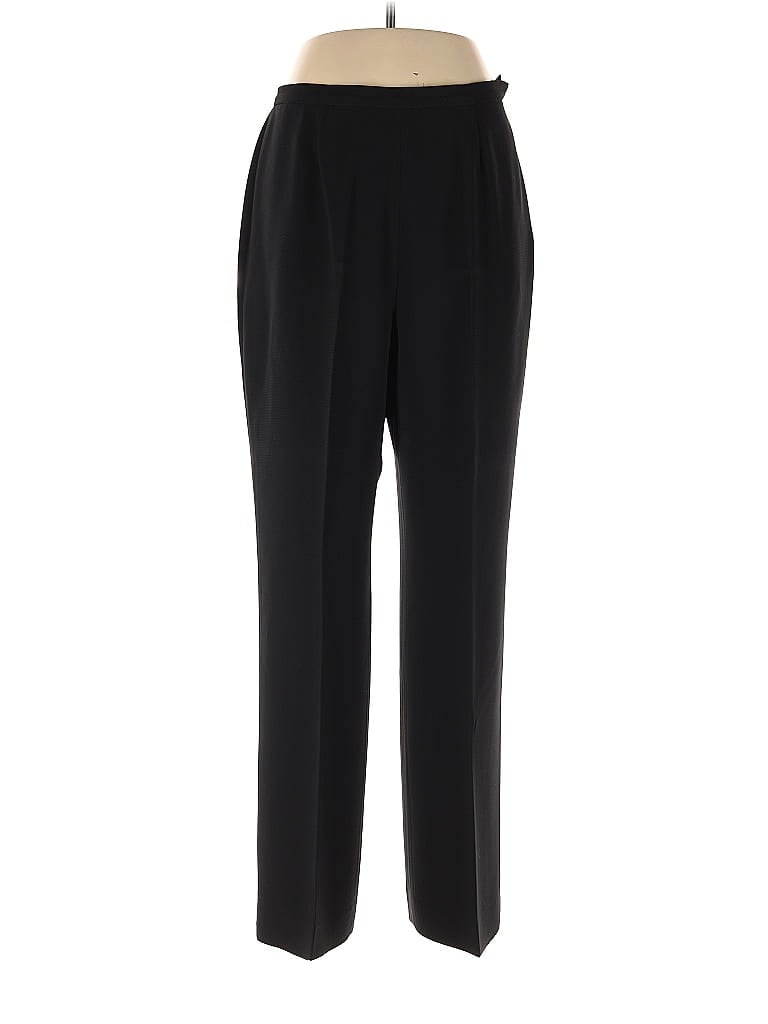 Le Suit 100% Polyester Black Dress Pants Size 12 - photo 1
