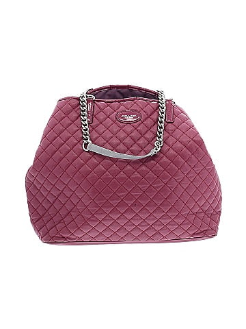 Coach burgundy outlet tote