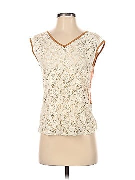 Champagne & Strawberry Short Sleeve Blouse (view 1)