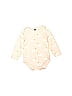 Monica + Andy Floral Motif Ivory Long Sleeve Onesie Size 12-18 mo - photo 1