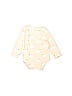 Monica + Andy Floral Motif Ivory Long Sleeve Onesie Size 12-18 mo - photo 2