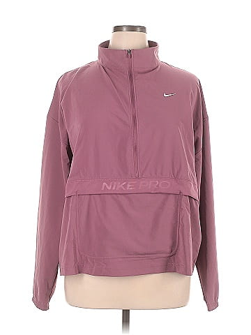 Nike purple best sale track jacket