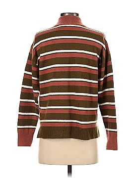 Madewell Redmond Mockneck Pocket Sweater in Stripe (view 2)