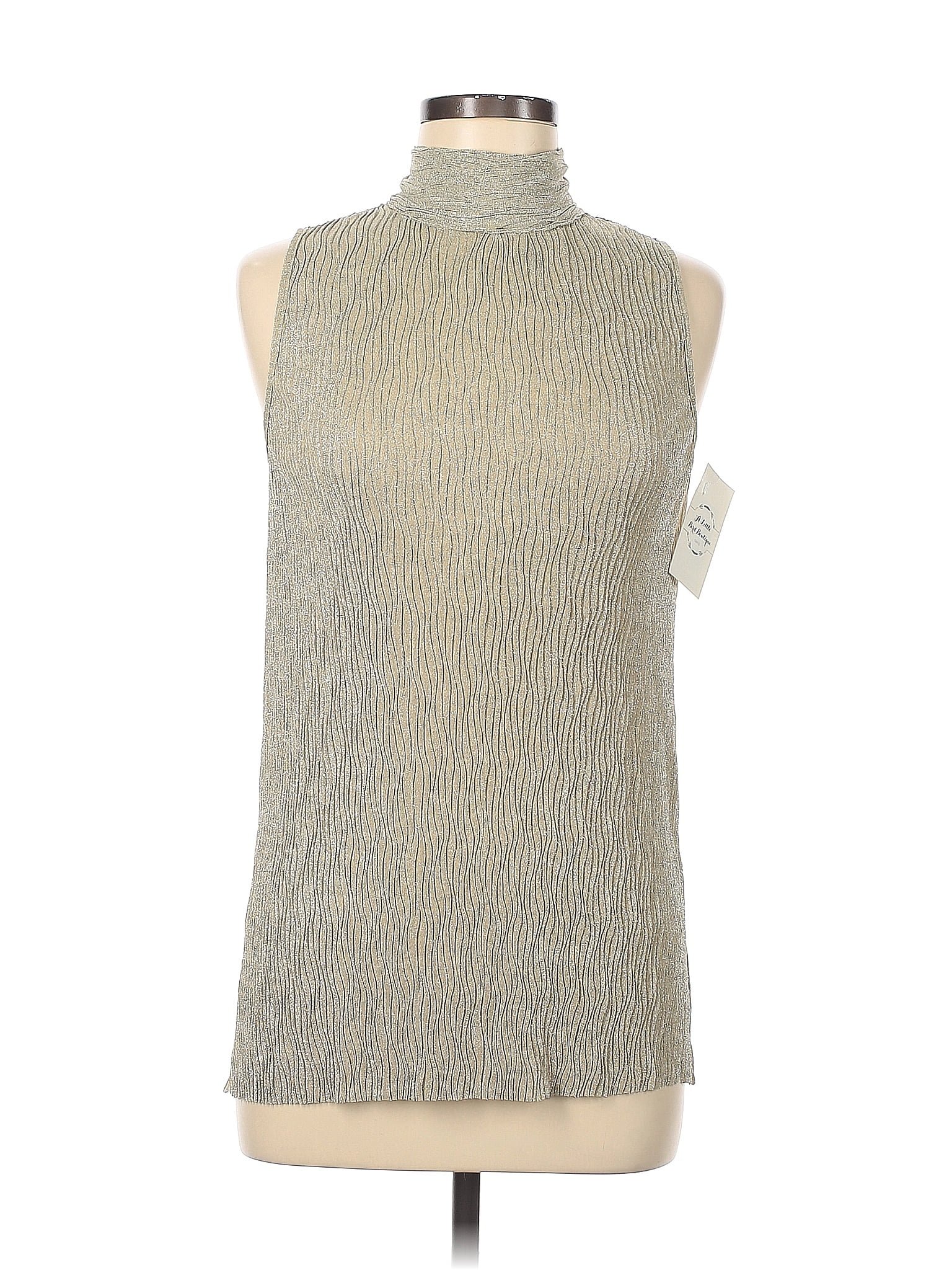 Easel Silver Sleeveless Blouse Size M - 55% off | ThredUp
