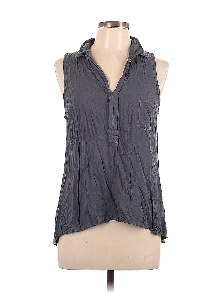 Splendid 100% Rayon Gray Sleeveless T-Shirt Size L - 80% off | ThredUp