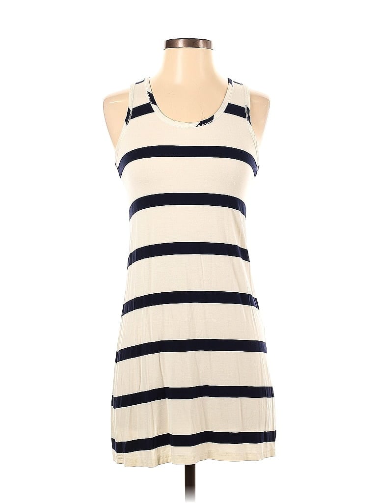Toss Designs 100% Viscose Stripes Ivory Casual Dress Size S - photo 1