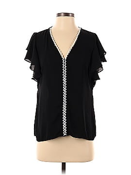 White House Black Market Outlet Short Sleeve Blouse (view 1)