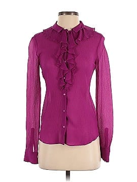 Moschino Cheap And Chic Long Sleeve Silk Top (view 1)