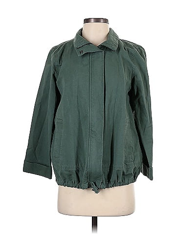 Eileen fisher hot sale green jacket