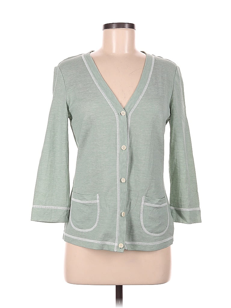 Cardigan Lafayette 148 New York 100% Lin Vert - Taille S, Occasion Excellent état