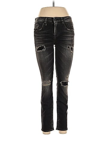 R13 100 Leather Solid Black Jeans 29 Waist 73 off ThredUp