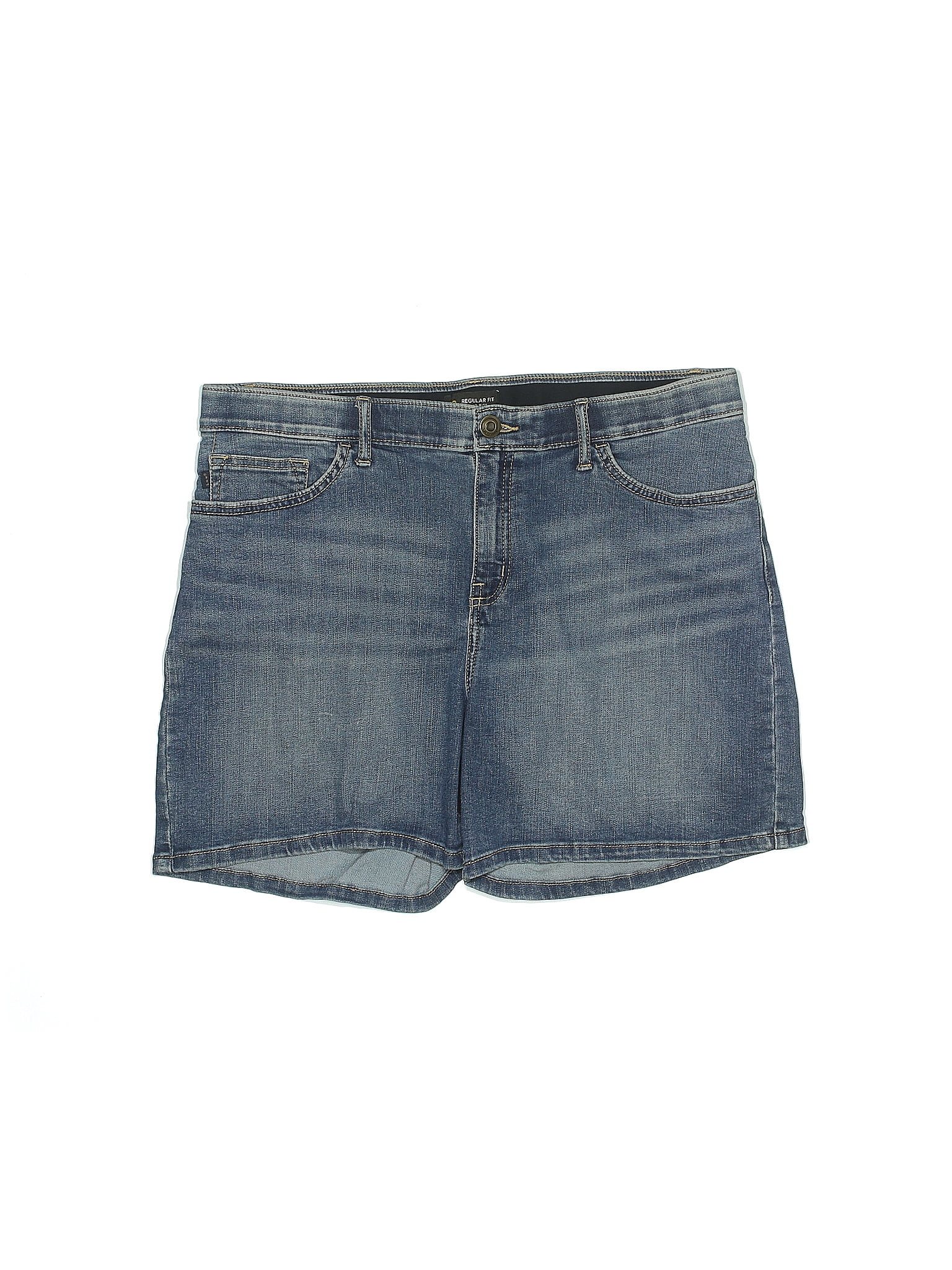 lee-solid-blue-denim-shorts-size-16-48-off-thredup