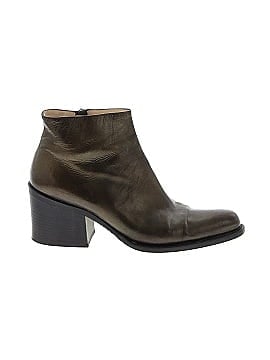 Miu Miu Vintage Olive Green Ankle Boots (view 1)