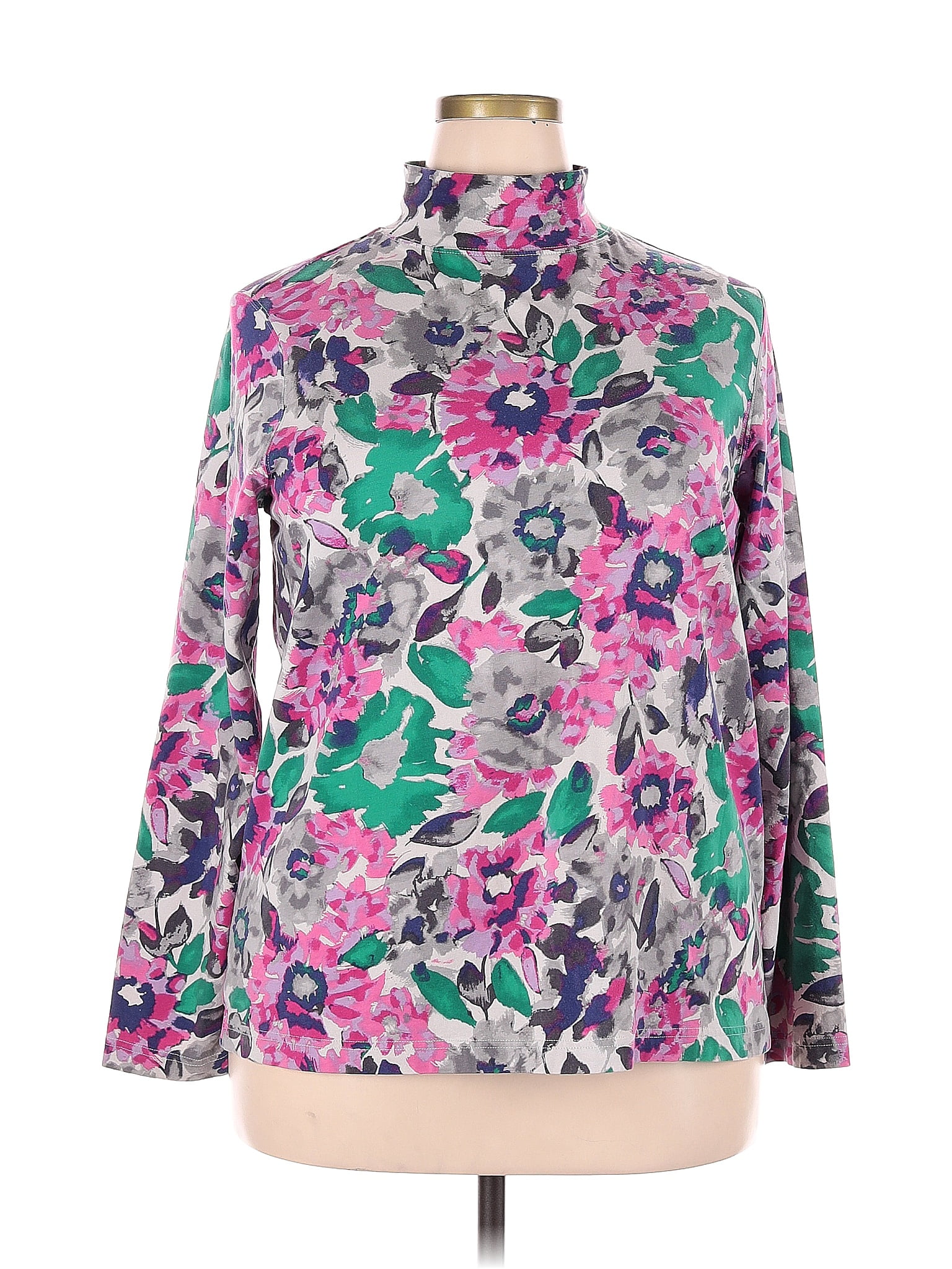 Pull Col Roulé Femme Croft & Barrow - Couleur Violet Romain - Taille XL/XXL - Neuf Avec étiquette