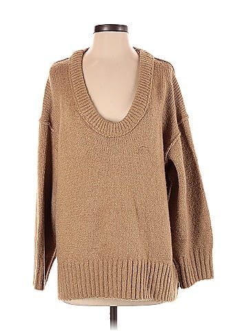 Tan 2024 pullover sweater