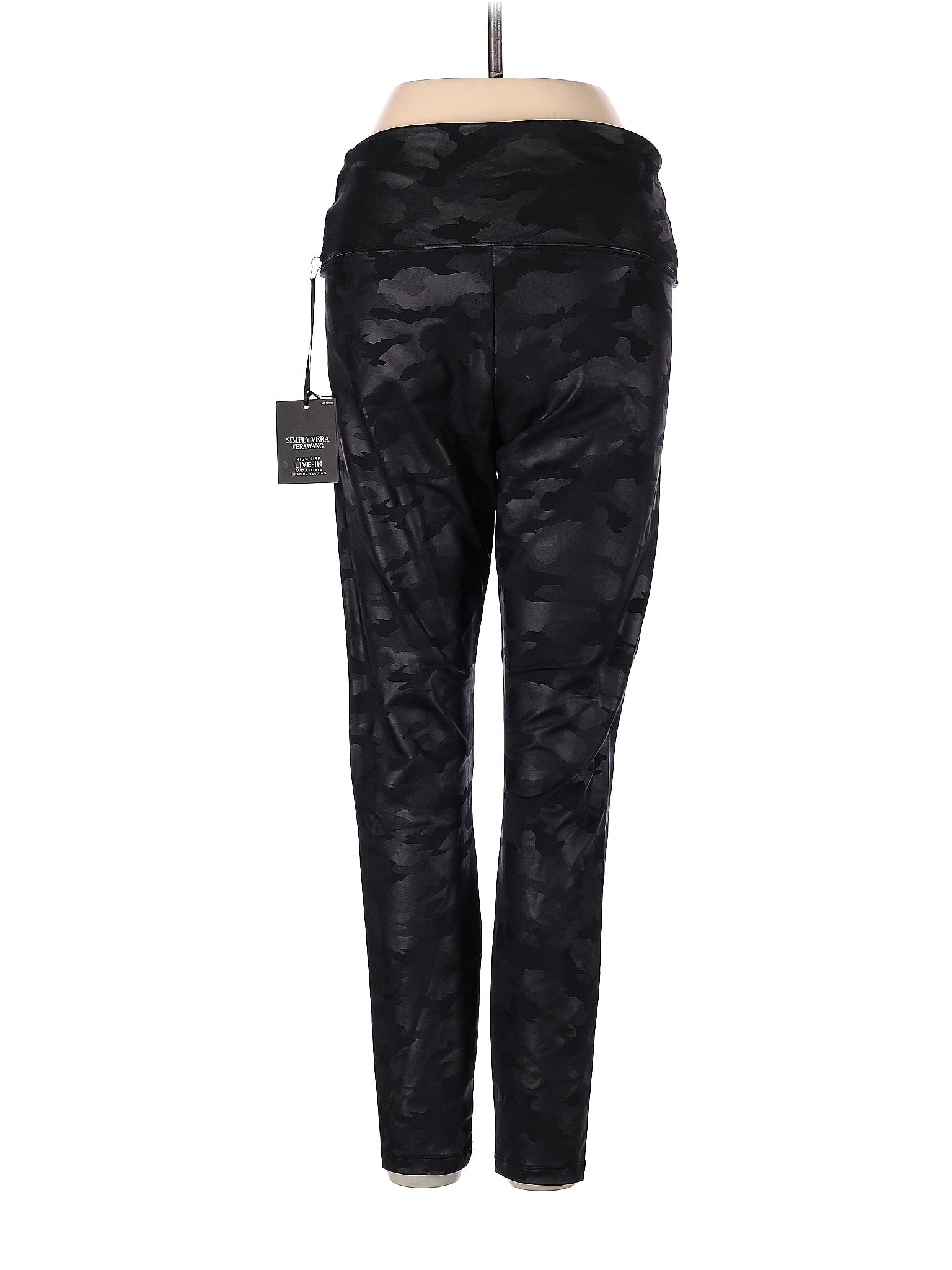 Simply Vera VERA WANG High Rise Live-In Faux Leather Camo Legging