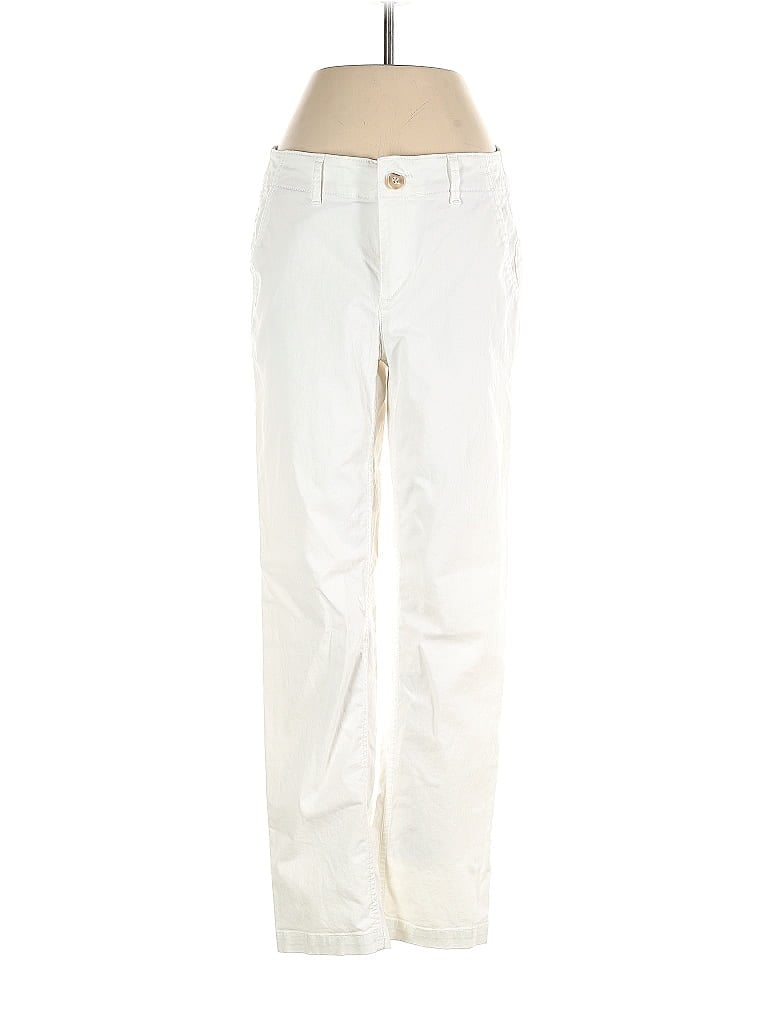 Ann Taylor LOFT Solid White Khakis Size 0 - 72% off | ThredUp