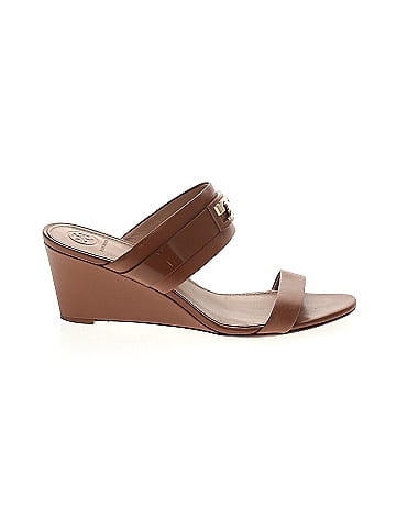 Tory burch hotsell brown wedges