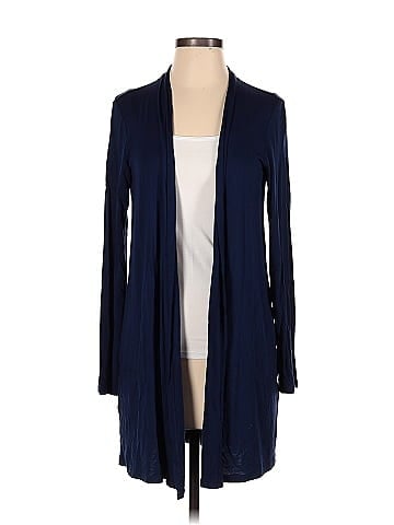 Lands end cheap navy cardigan