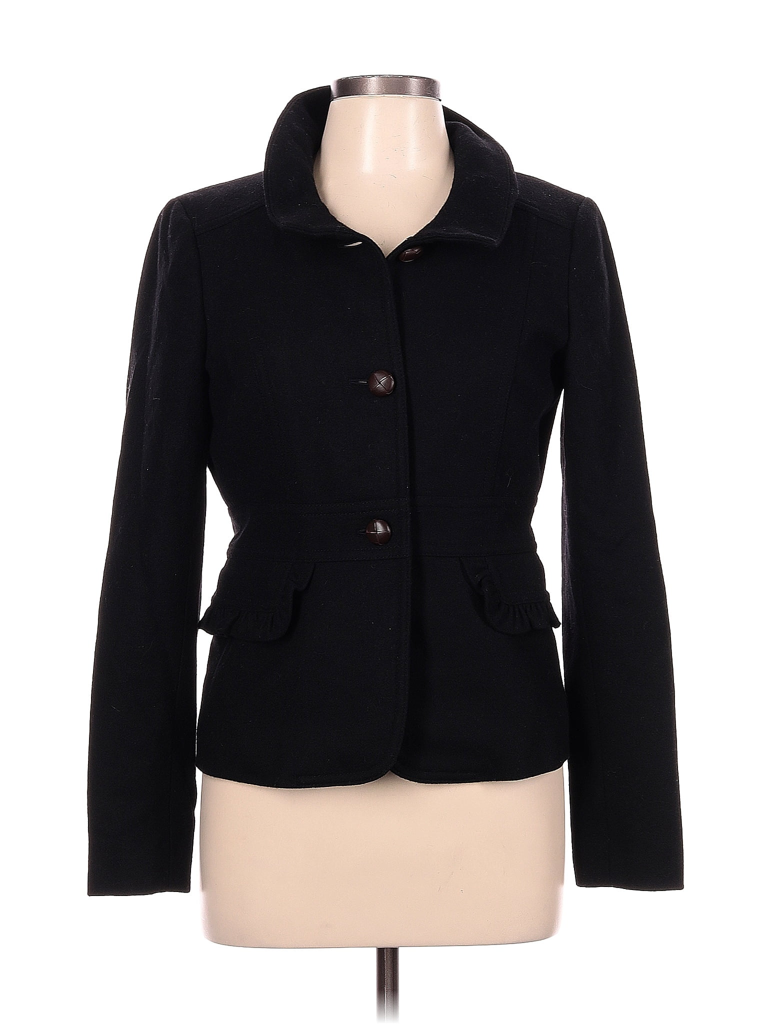 Blazer Femme J Crew En Laine Grise à Carreaux - Taille 10 - Occasion Très Bon état