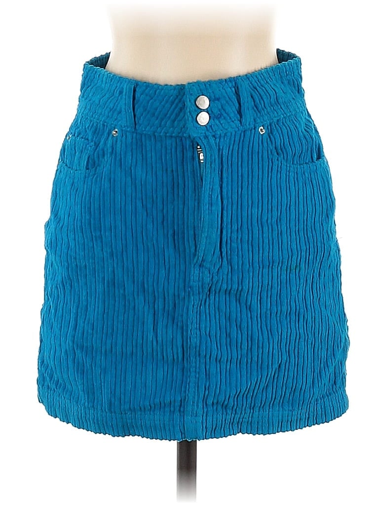 BDG 100% Cotton Solid Blue Casual Skirt Size XS - photo 1