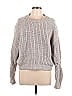 Point Sur Marled Tweed Gray Pullover Sweater Size L - photo 1