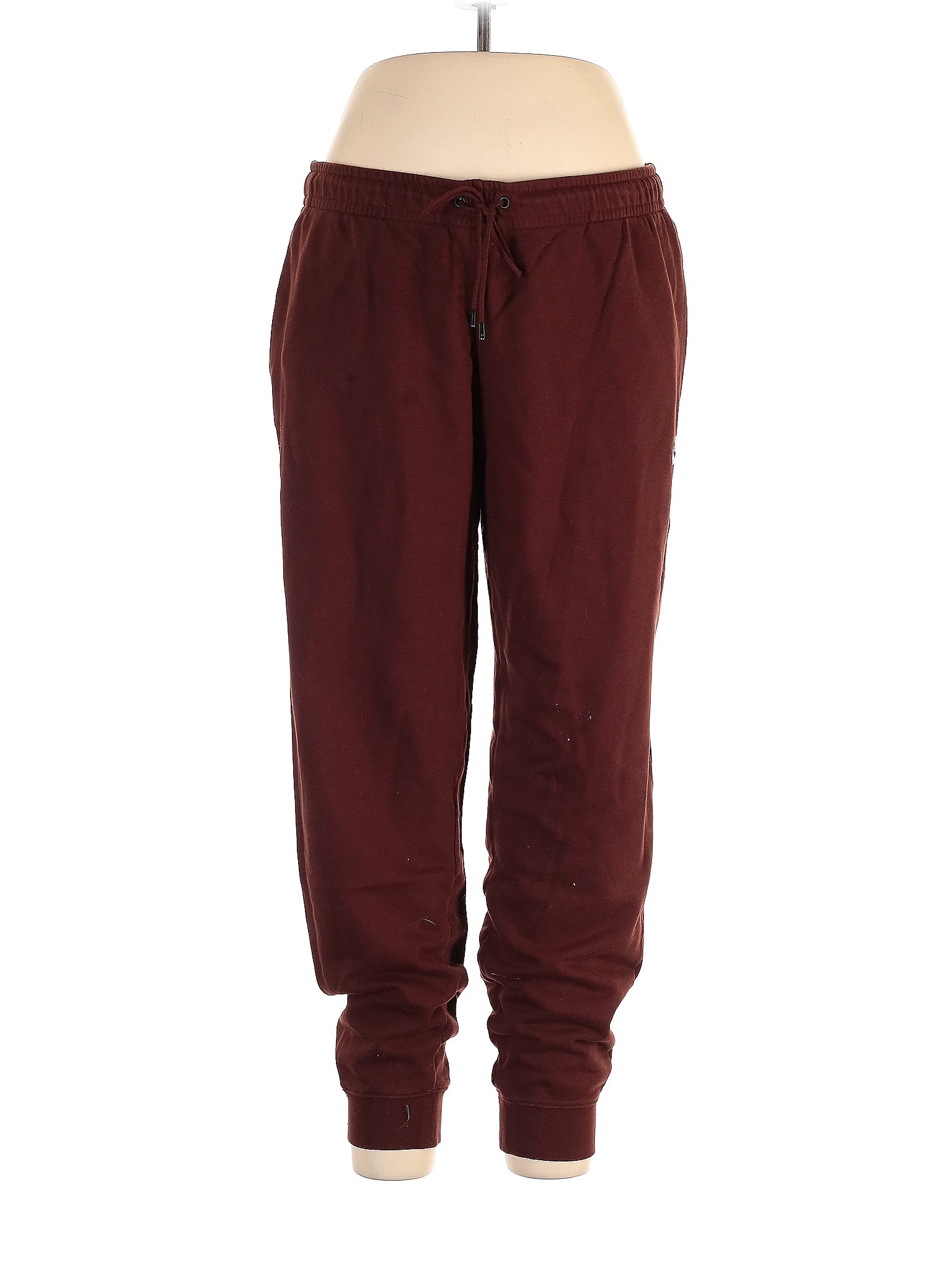 Maroon Striped Sweatpants
