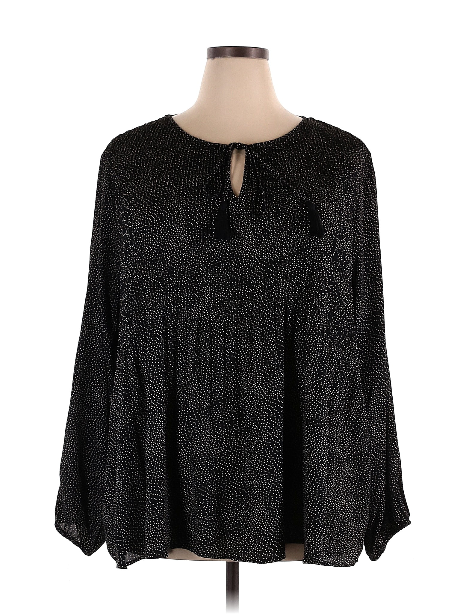 Haut (top) Noir DR2 Avec Manches à Volants Détaillés - Taille M - Occasion Très Bon état