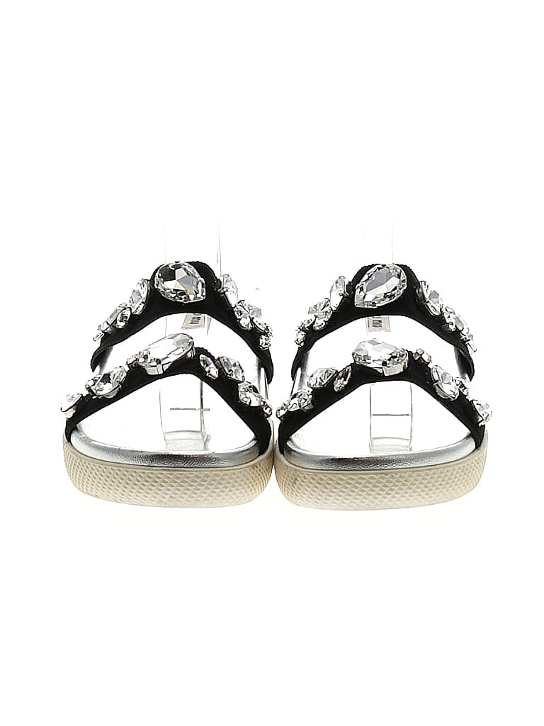 Miu Miu Graphic Black Silver Sandals Size 39 (EU) - photo 1