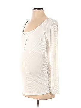 Isabel Maternity Long Sleeve Henley (view 1)