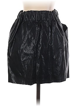 Zara Basic Faux Leather Skirt (view 2)