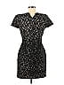 French Connection Jacquard Marled Tweed Stars Black Casual Dress Size 6 - photo 2