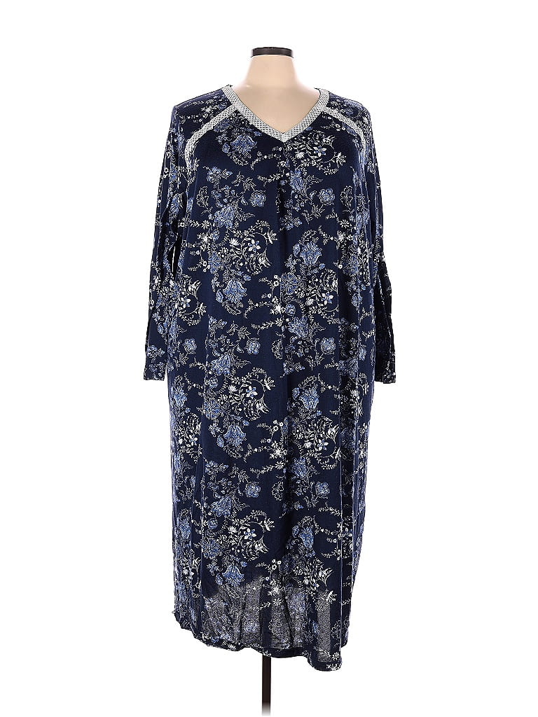 Croft & Barrow Navy Blue Casual Dress Size 4X (Plus) - 50% off | ThredUp