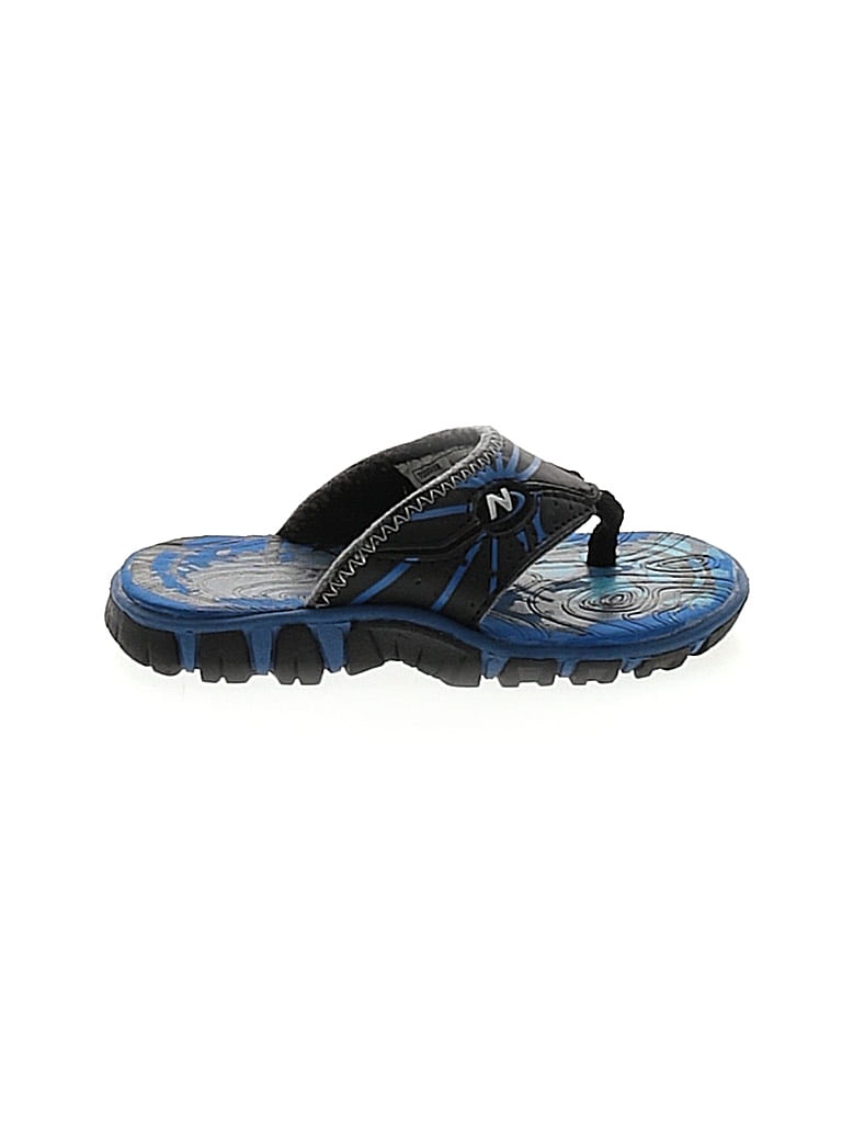 Nerf Solid Black Blue Flip Flops Size 7 - 33% Off 