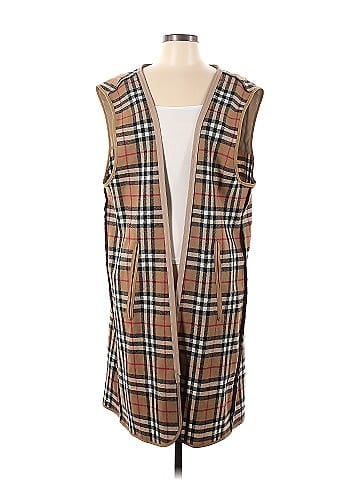 Burberry plaid store vest